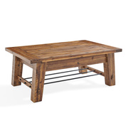 Alaterre Furniture Durango 48"L Industrial Wood Coffee Table ANDU1274